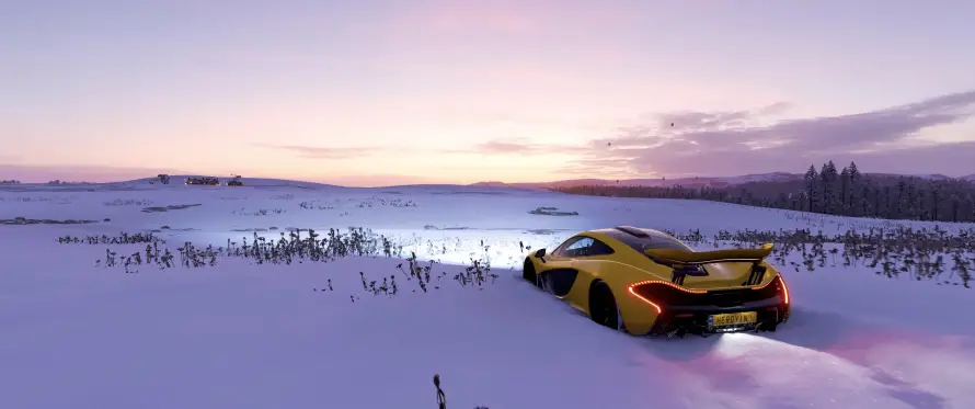 5k冬季壁纸-自然风景与冰雪-迈凯伦P1「哲风壁纸」