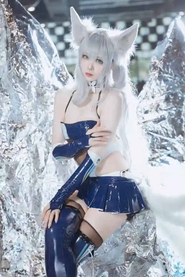 4k兽耳壁纸 - 冰纹 - 御姐 - 狐耳「哲风壁纸」