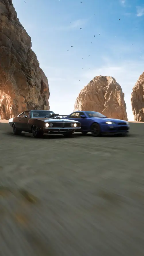 4k峡谷壁纸 - 汽车 - 沙漠 - 竞速「哲风壁纸」