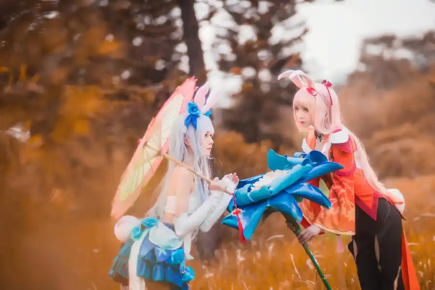 4k草地壁纸 - 瑶 - cos - 古风服饰「哲风壁纸」