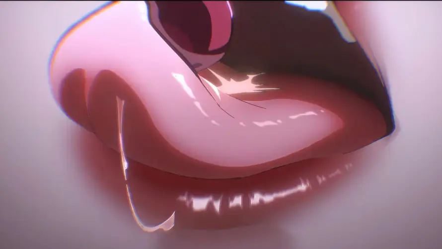 4k动漫壁纸 - 唾液 - 嘴唇 - 游戏「哲风壁纸」