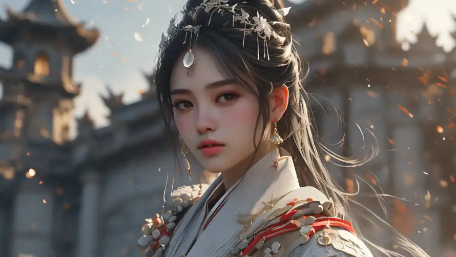 4k汉服壁纸 - Ai绘画 - 东方美学 - 仙侠风格「哲风壁纸」