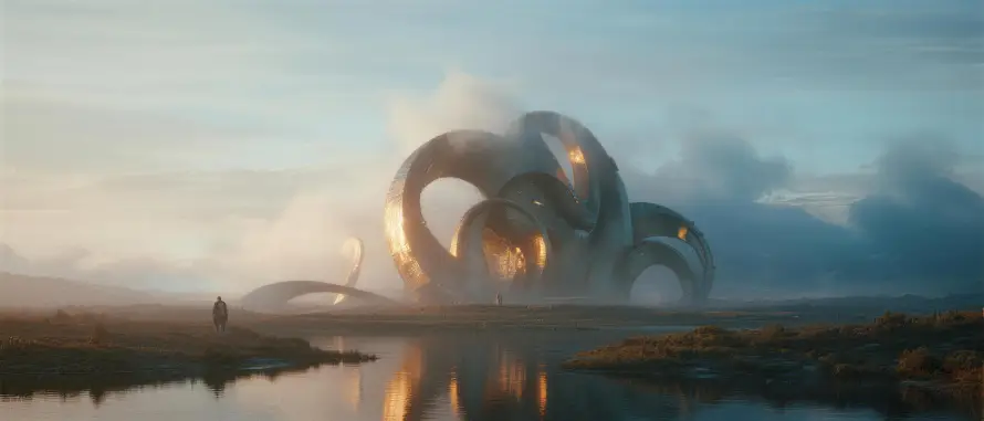 5k云雾壁纸-科技感与人影-21:9免费下载「哲风壁纸」