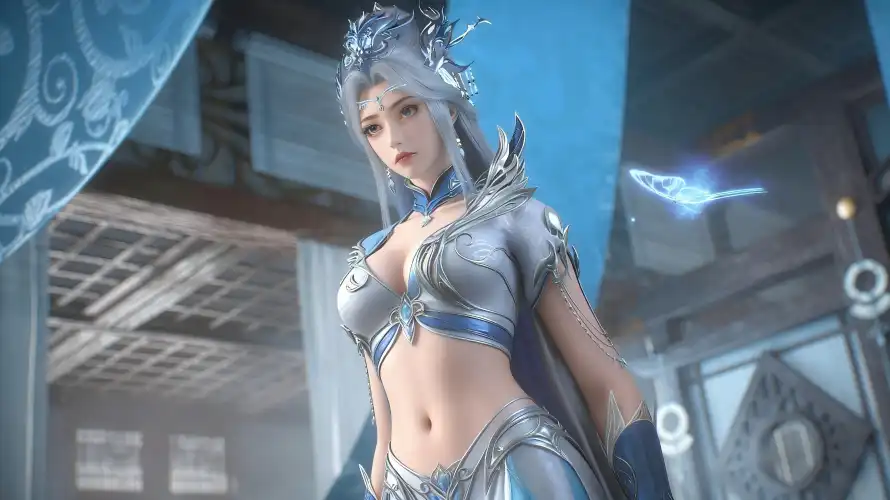 4k宁雨蝶壁纸 - 仙侠元素 - 光影特效 - 动漫角色「哲风壁纸」