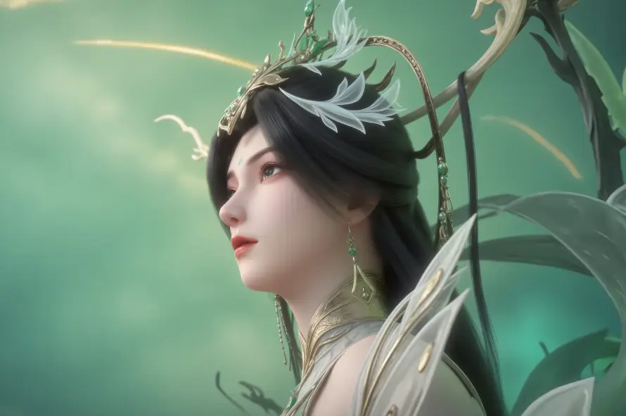 4k仙侠壁纸 - 古风 - 头饰 - 柳神「哲风壁纸」 4k仙侠壁纸 - 古风 - 头饰 - 柳神「哲风壁纸」