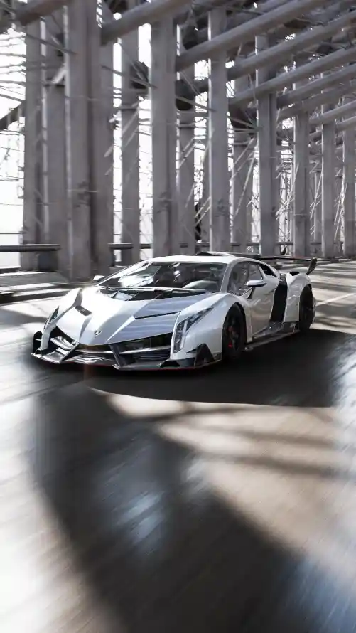 4k灰色壁纸 - 赛道 - 跑车 - 车库「哲风壁纸」