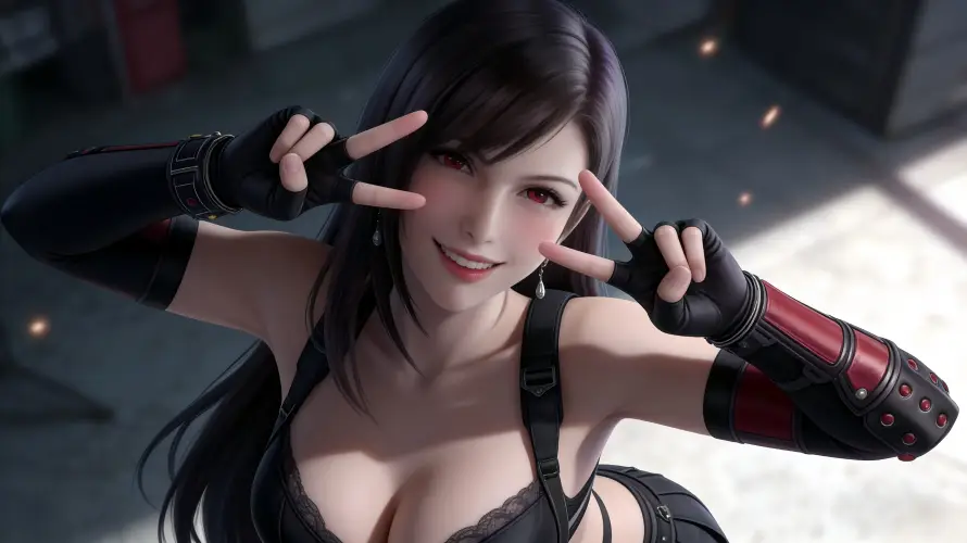 4k微笑壁纸 - 性感 - 蒂法 - 3D建模「哲风壁纸」 4k微笑壁纸 - 性感 - 蒂法 - 3D建模「哲风壁纸」