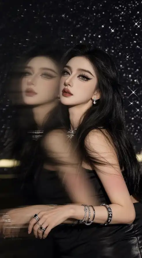 4k夜景壁纸 - 手链 - 美女 - 迷人「哲风壁纸」