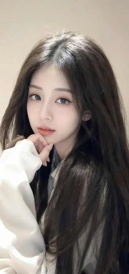 4k妆容壁纸 - 清新 - 白衣 - 美女「哲风壁纸」