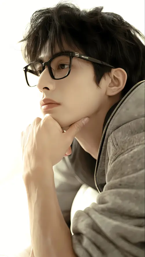 4k侧颜壁纸 - 偶像 - 帅气 - 托腮「哲风壁纸」