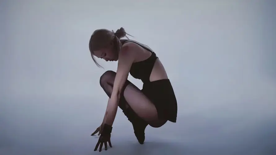 4k性感壁纸 - 蹲姿 - 迷人 - 黑丝「哲风壁纸」