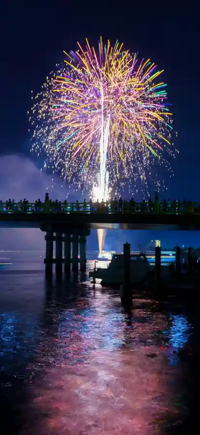 4k倒影壁纸 - 夜晚 - 夜景 - 夜空「哲风壁纸」
