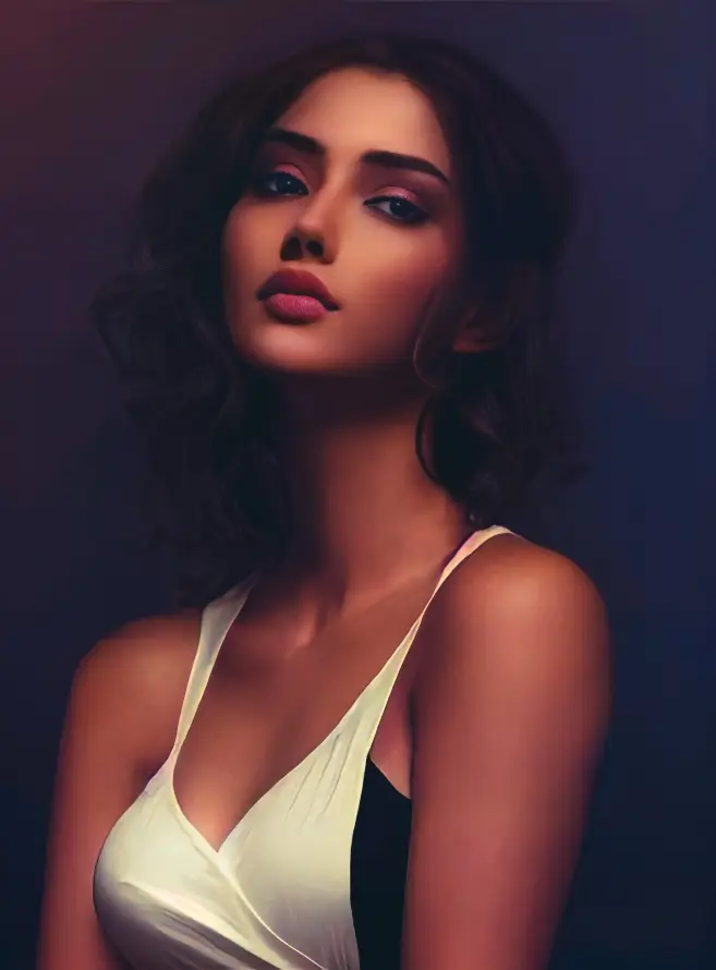 4k卷发壁纸 - 肖像 - 暗色调 - 黄种人「哲风壁纸」