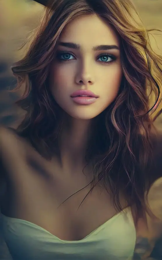 4k卷发壁纸 - 时尚 - 肖像 - 长发「哲风壁纸」