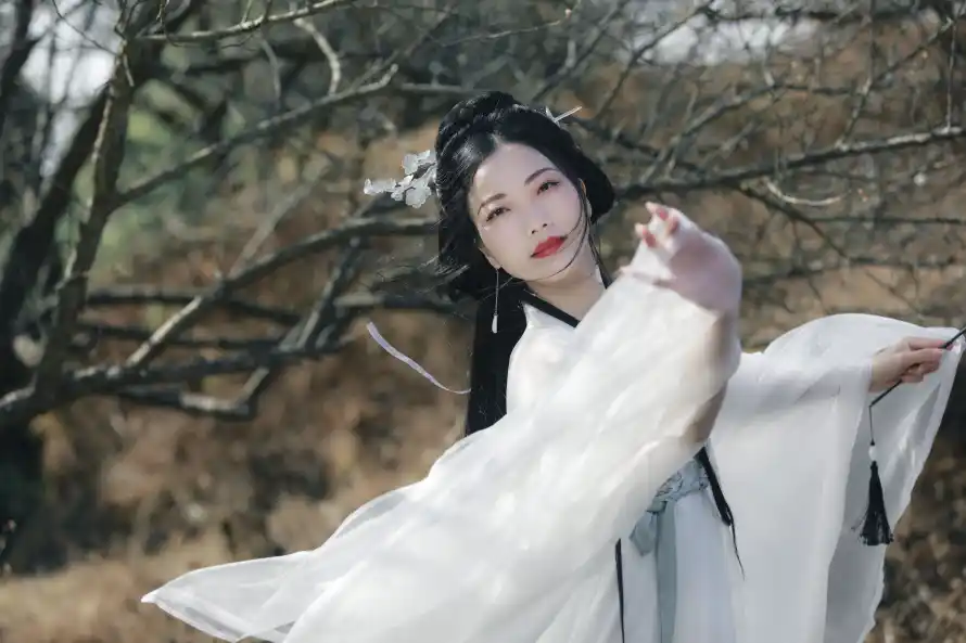 4k发髻壁纸 - 古装 - 古风 - 户外「哲风壁纸」