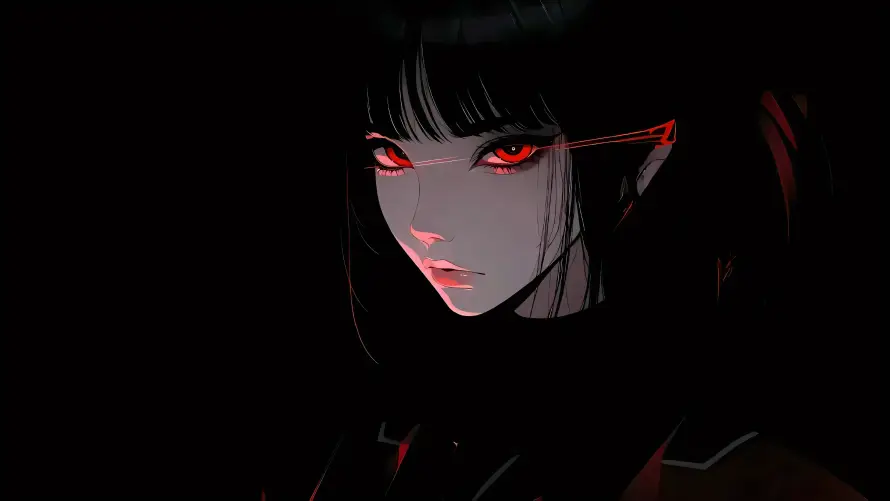 4k4K壁纸 - 暗黑 - 红瞳 - 自制「哲风壁纸」