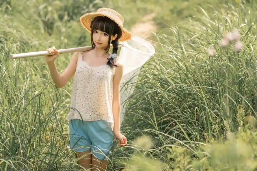 4k夏日壁纸 - 小路 - 少女 - 户外「哲风壁纸」