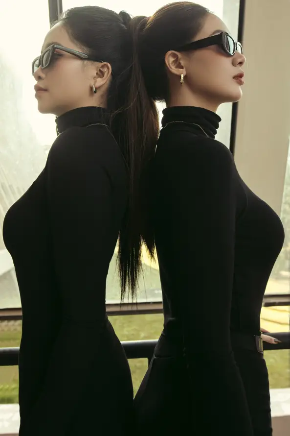 4k双人壁纸 - 墨镜 - 对称 - 时尚「哲风壁纸」