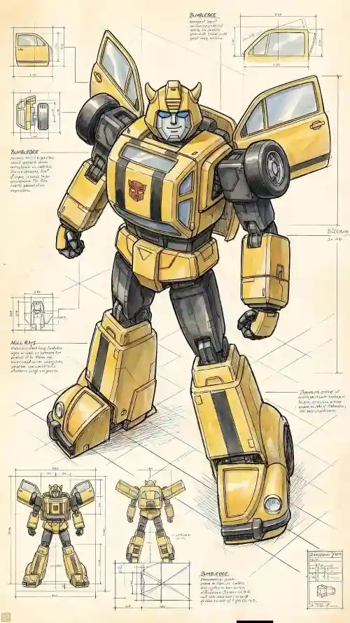 4kG1壁纸 - 机甲 - 科幻 - 线稿「哲风壁纸」