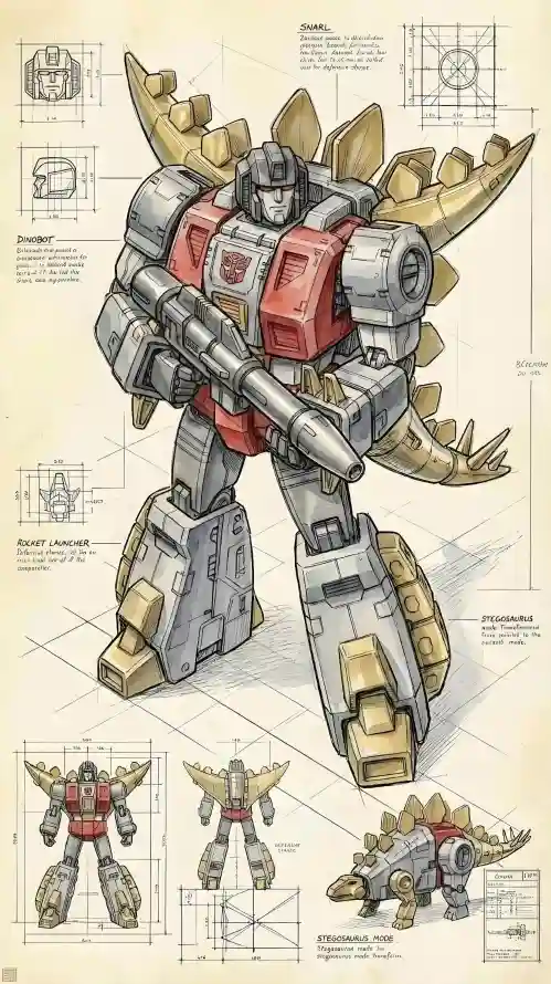 4kG1壁纸 - 机甲 - 科幻 - 工程图「哲风壁纸」