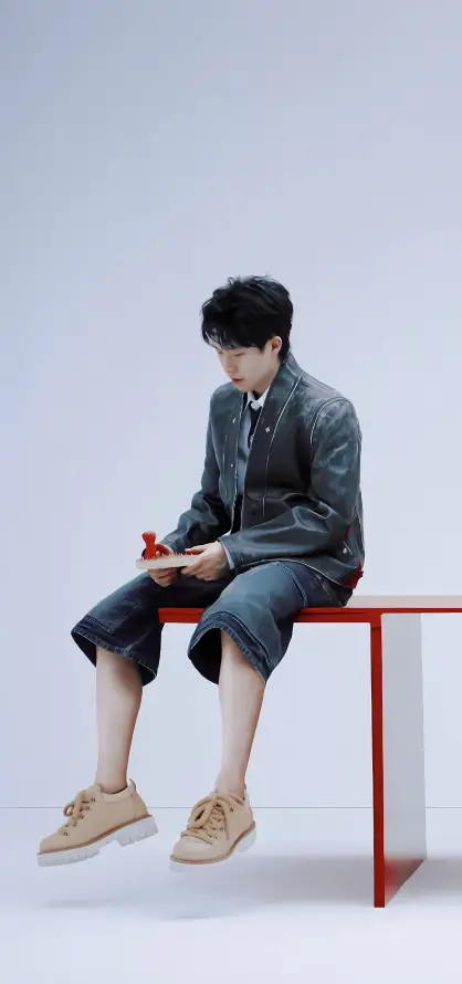 4k皮衣壁纸 - 清冷感 - 王楚钦 - 体育明星「哲风壁纸」