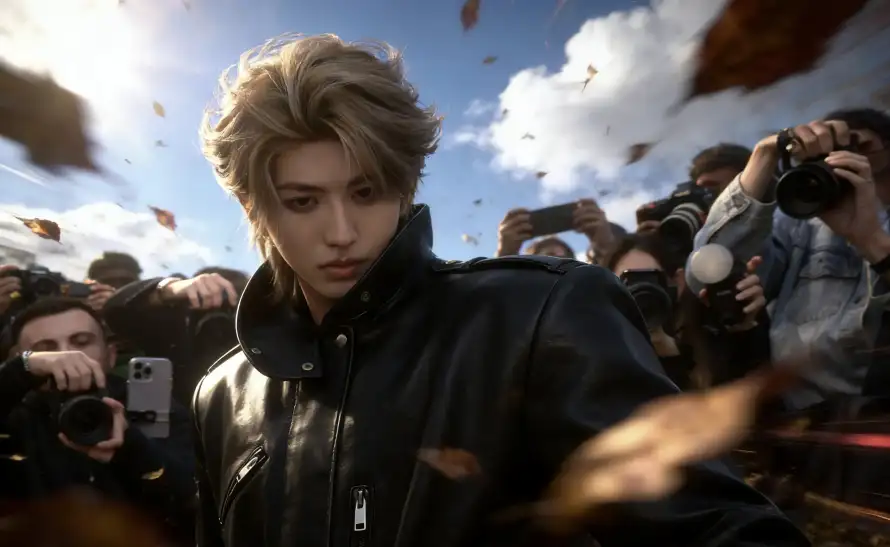 3k人群壁纸-蔡徐坤 - 金发-免费下载「哲风壁纸」