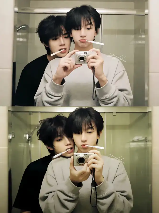 4k合照壁纸 - 帅哥 - 橹穆 - 浴室「哲风壁纸」