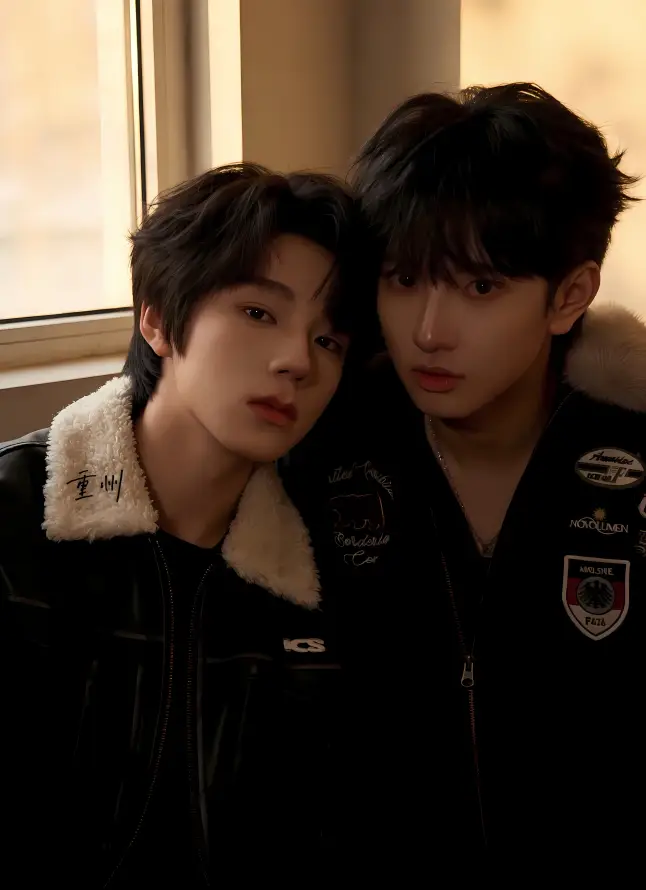 4k合照壁纸 - 夹克 - 室内 - 少年「哲风壁纸」