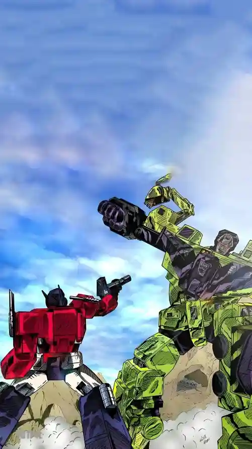 4k对战壁纸 - 战斗 - 机甲 - 白云「哲风壁纸」