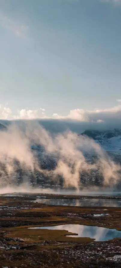 4k云层壁纸 - 地热 - 旷野 - 水洼「哲风壁纸」