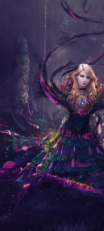 4k华丽壁纸 - 奇幻 - 宝石 - 少女「哲风壁纸」