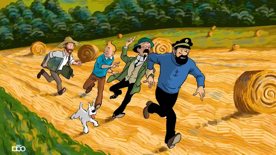 3k丁丁壁纸-干草堆和农场-同人插画热门的壁纸「哲风壁纸」