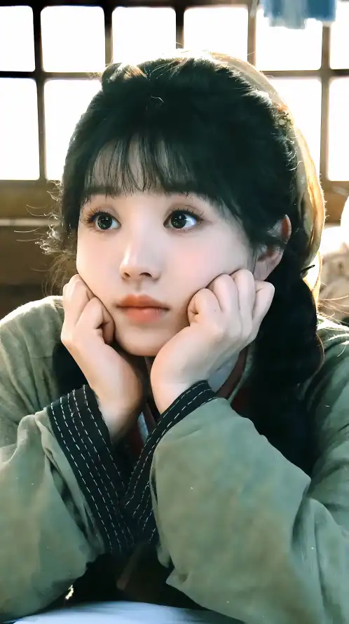 4k古装壁纸 - 室内 - 托腮 - 暖光「哲风壁纸」