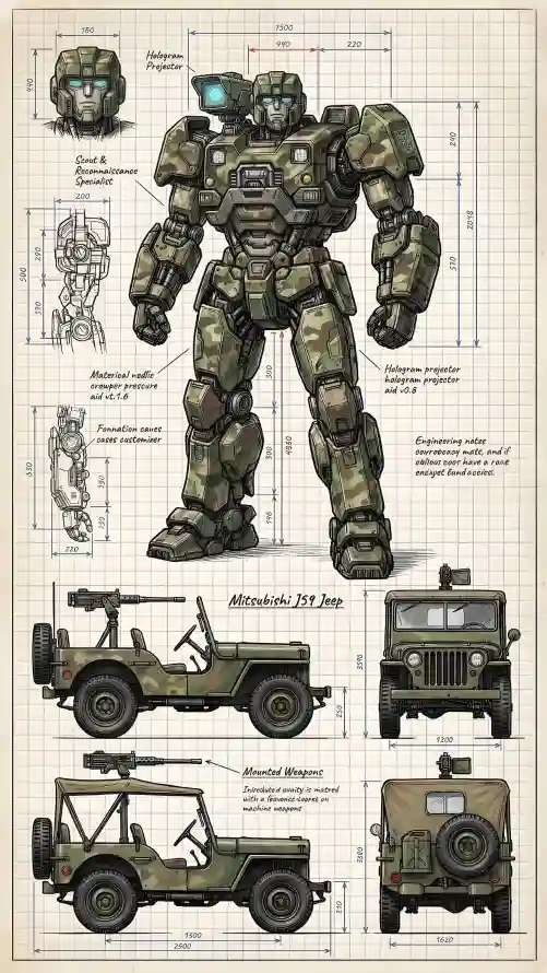 4kG1壁纸 - 手稿 - 探长 - 机甲「哲风壁纸」