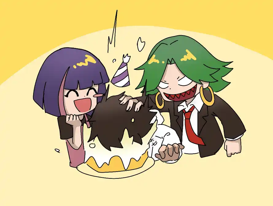 4k耳环壁纸 - 西装 - 卡通 - 蛋糕「哲风壁纸」