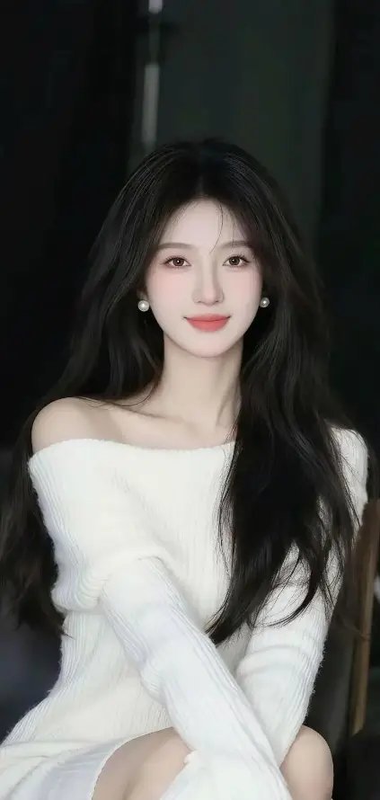 4k气质壁纸 - 温柔 - 白裙 - 红唇「哲风壁纸」