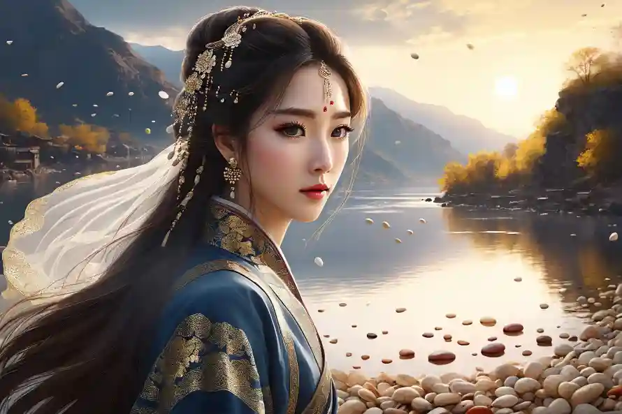 2k发饰壁纸-鹅卵石壁纸和落叶-热门的壁纸「哲风壁纸」