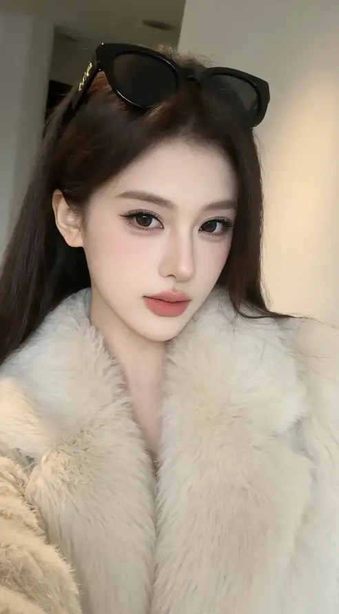 4k墨镜壁纸 - 居家 - 暖光 - 棕发「哲风壁纸」