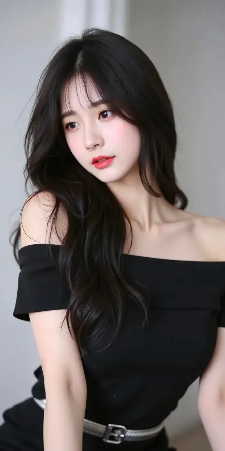 4k室内壁纸 - 少女 - 红唇 - 美女「哲风壁纸」