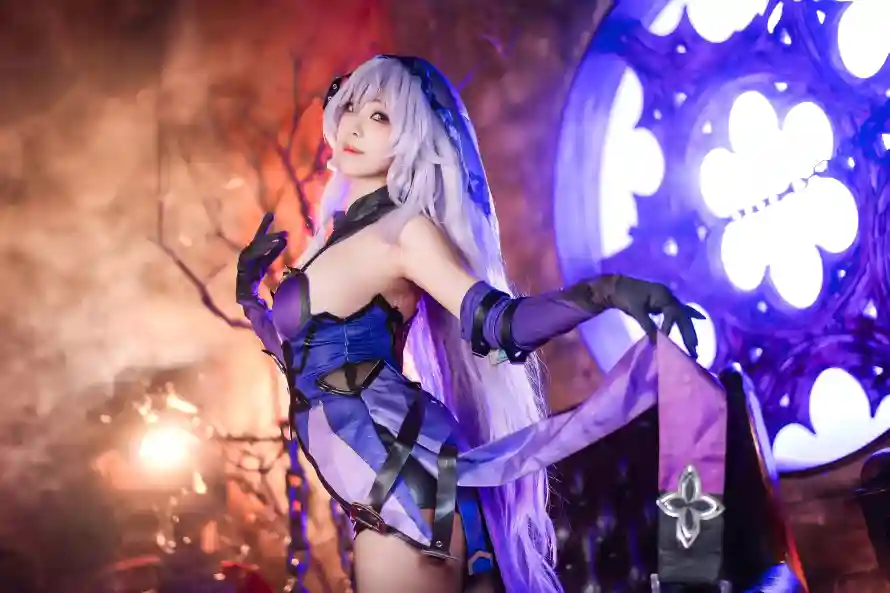 4k女性壁纸 - 性感 - 手套 - 银发「哲风壁纸」