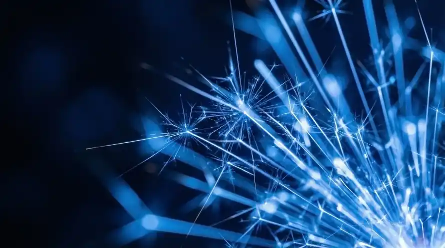 4k光效壁纸 - 光斑 - 光线 - 冷焰「哲风壁纸」