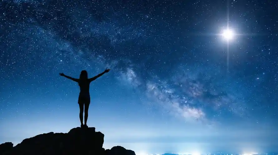 4k剪影壁纸 - 夜景 - 夜色 - 山顶「哲风壁纸」