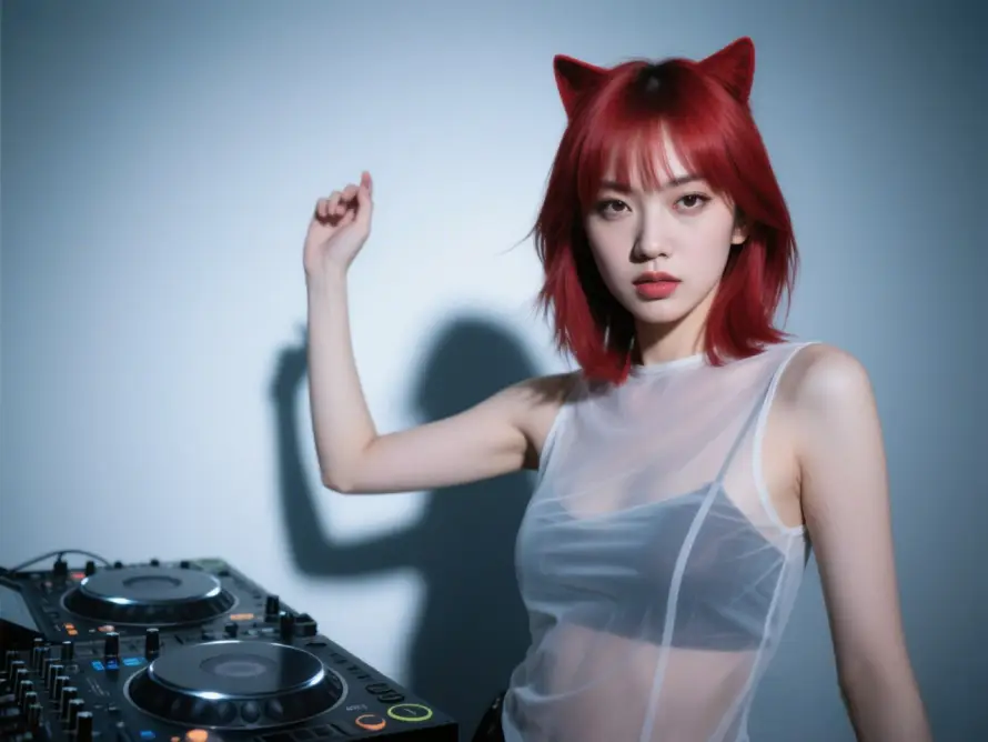 3kDj壁纸-打碟机 - 性感-渐变背景壁纸推荐「哲风壁纸」