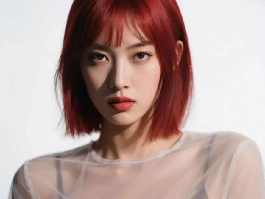 4k冷艳壁纸 - 女生 - 红唇 - 红色「哲风壁纸」