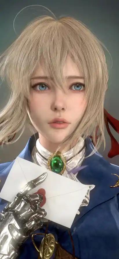 4k3D壁纸 - 信件 - 写实 - 少女「哲风壁纸」