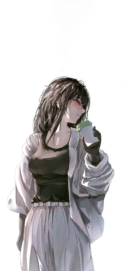 4k喝水壁纸 - 手绘 - 插画 - 简约「哲风壁纸」