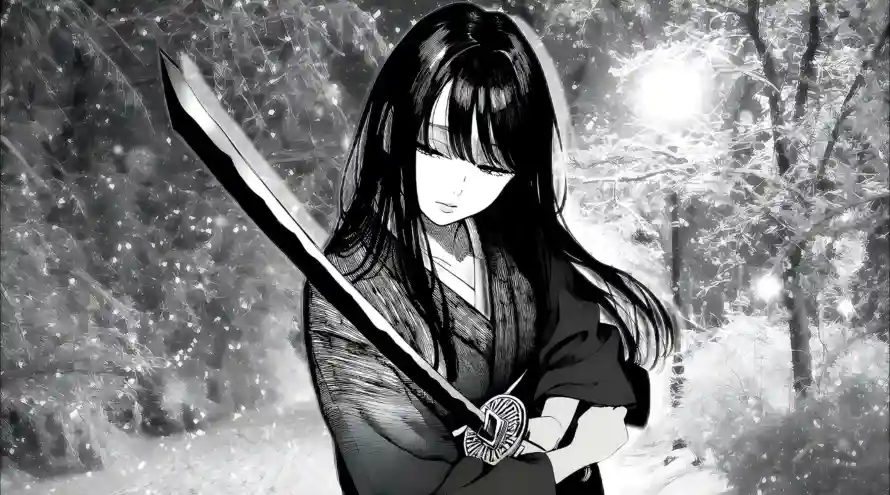 2k冷冽壁纸-女剑士和武士刀-壁纸分享「哲风壁纸」