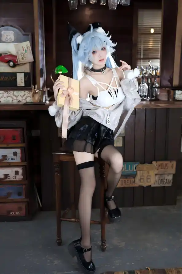 4k原神壁纸 - 吧台 - 复古 - 少女「哲风壁纸」