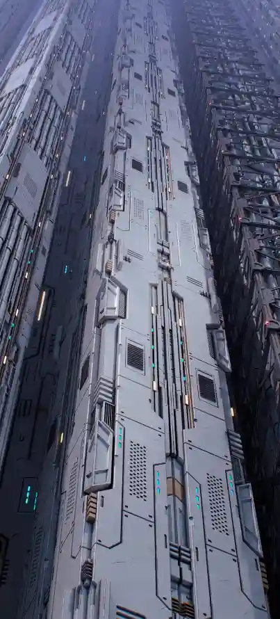 4k冷色调壁纸 - 摩天楼 - 未来感 - 科技感「哲风壁纸」