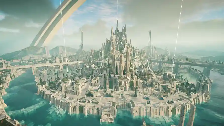 4k云层壁纸-未来城市与天空-未来科技免费下载「哲风壁纸」